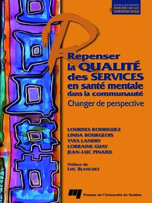 cover image of Repenser la qualité des services en santé mentale dans la communauté
